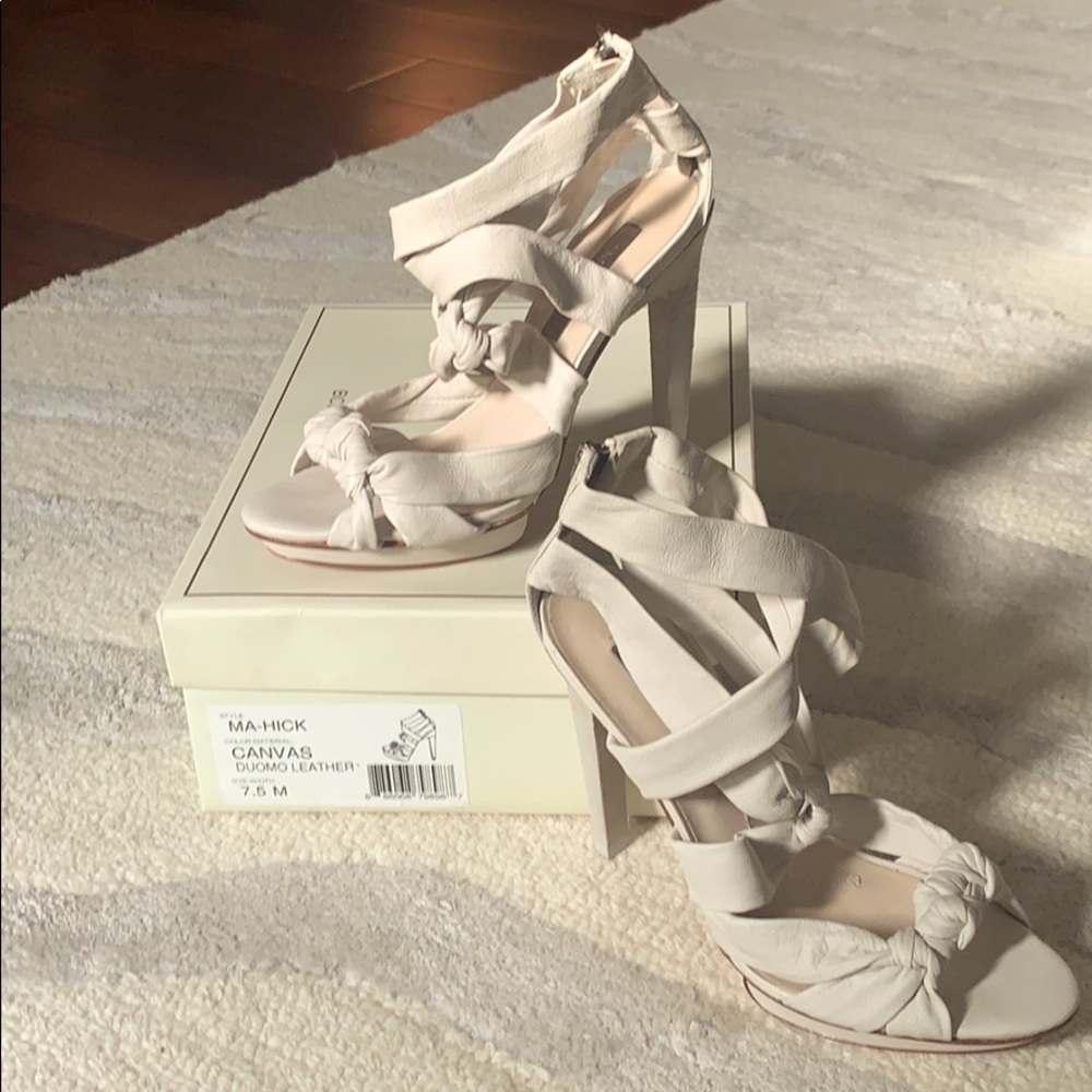 BCBGMAXAZRIA Off-White Heels